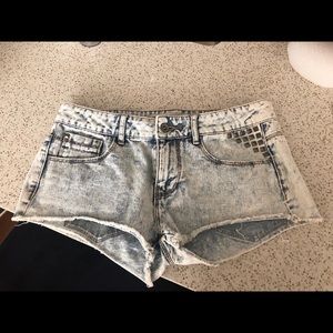 Zara Acid Wash Shorts
